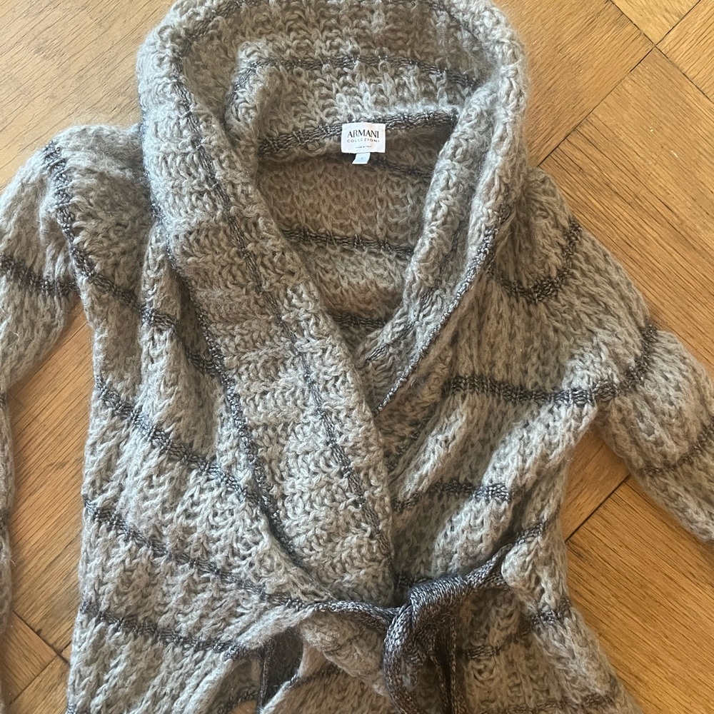Women's Gray Sweater Armani